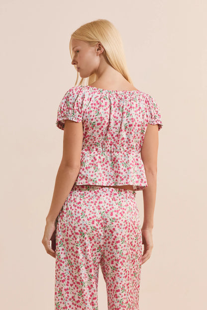 PRINT. PINK BACKGR