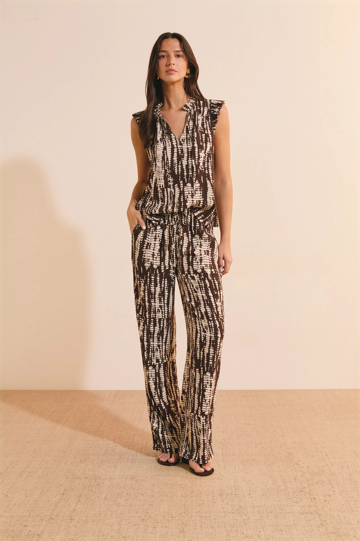PRINT. BROWN BACKGR