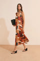 PRINT. BROWN BACKGR