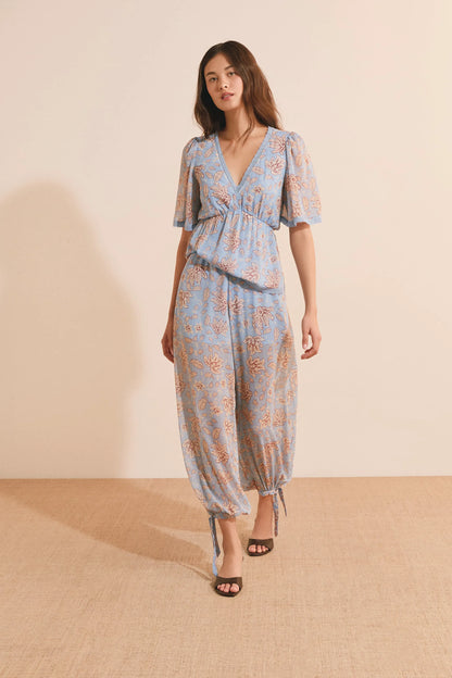 PRINT. BLUE GREEN