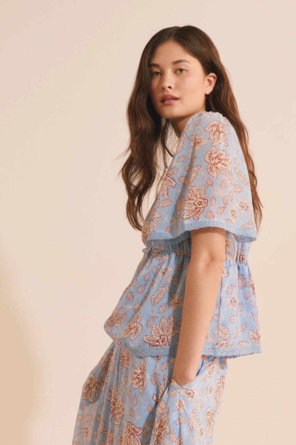 PRINT. BLUE GREEN