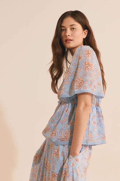 PRINT. BLUE GREEN
