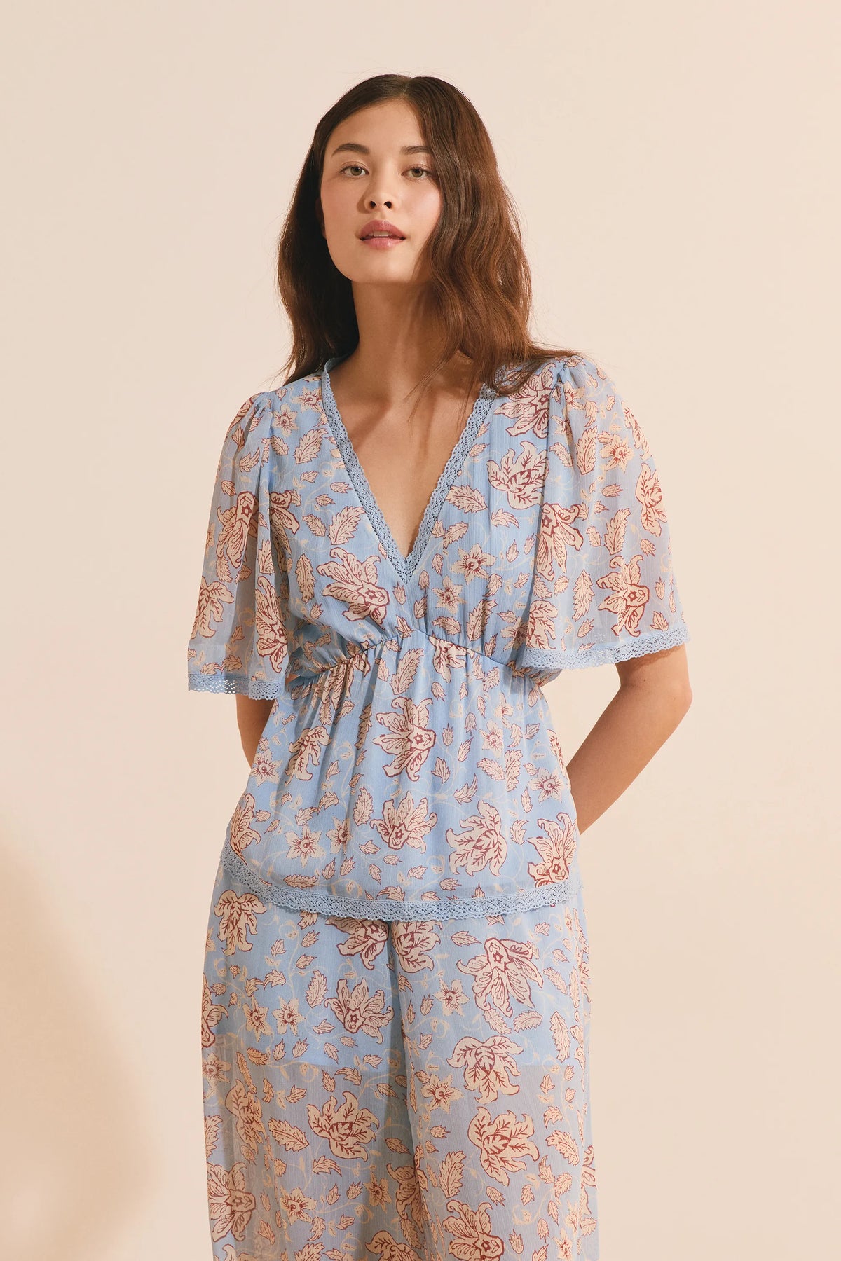 PRINT. BLUE GREEN