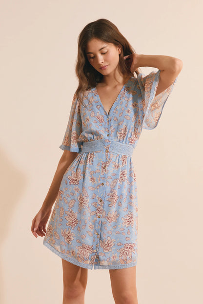 PRINT. BLUE GREEN