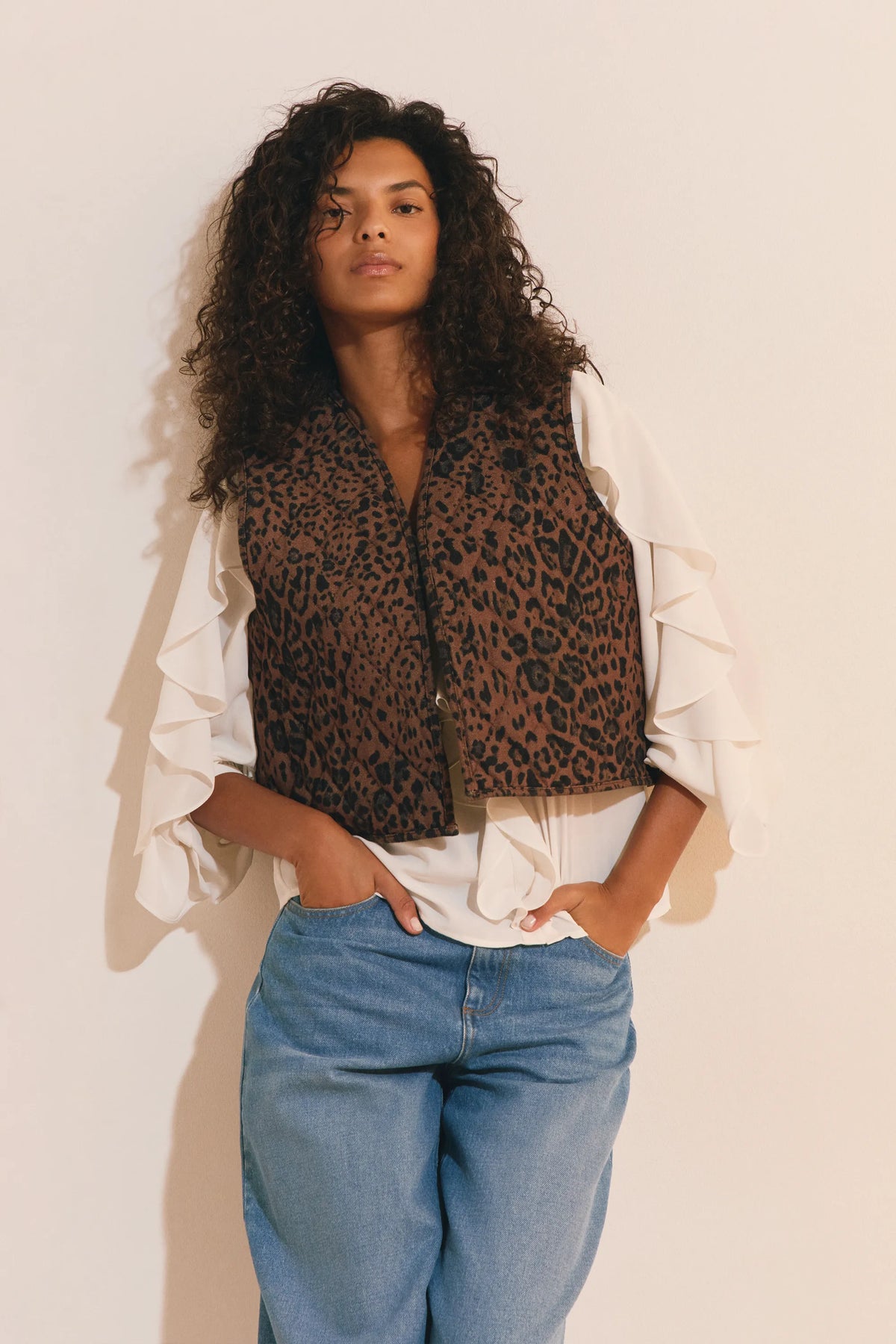 PRINT. BROWN BACKGR